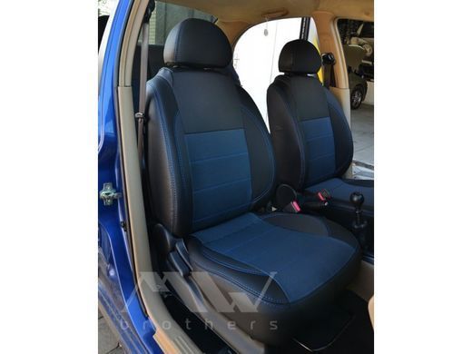 Купить Авточехлы модельные MW Brothers для Chevrolet AVEO (T250) 2006-2011 серия Premium Style (синяя нить) 59059 Чехлы модельные MW Brothers