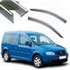 Купити Дефлектори вікон вітровики Benke для Volkswagen Caddy 2003-2015 Хром Молдинг З Нержавіючої Сталі 3D (BVWCD1523-W/S) 60486 Дефлектори вікон Volkswagen - 1 фото из 6