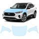 Купити Антигравійна захисна бронеплівка за лекалами для Ford Escape (US) IV facelift 2023- капот і передні крила 104359 Модельні лекала захисних плівок для Ford