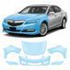 Купити Антигравійна захисна бронеплівка за лекалами для Acura RLX I 2014-2017 - передня частина авто (капот бампер крила)) 102956 Модельні лекала захисних плівок для Acura