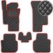 Купить Коврики в салон для Volkswagen Passat B7 USA AKП 2010- Экокожа Черные-Красный кант 5 шт (Rombus) 67997 Коврики для Volkswagen