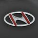 Купить Эмблема для Hyundai 128 x 65 мм Getz 3M скотч 21526 Эмблемы на иномарки - 2 фото из 2
