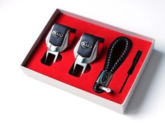 Купить Подарочный набор №1 для Kia из заглушек и брелка с логотипом 36646 Подарочные наборы для автомобилиста