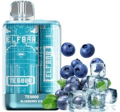 Купить Elf Bar TE5000 POD 5% Оригинал Blueberry Ice Черника Со Льдом (Подзаряжаемый) 44672 Перезаряжаемая Pod система Elf Bar