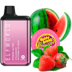 Купить Elf Bar World DC5000 Ultra POD 5% Strawberry Watermelon Bubble Gum - Клубника Арбуз Жвачка (Подзаряжаемый) 60227 Одноразовые POD системы