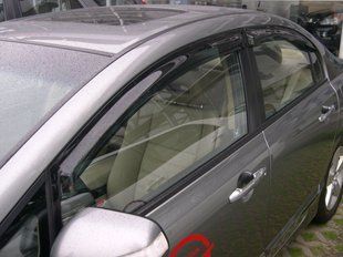 Купить Дефлекторы окон ветровики Honda Civic 2006-2012 седан 35777 Дефлекторы окон Honda