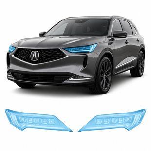 Buy Pre-cut paint protection film for Acura MDX YD4 2022 - optics (headlights & fog lights) 102900 Model-specific paint protection film patterns for Acura