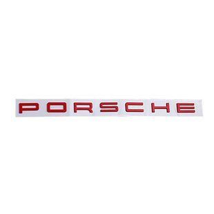 Купити Емблема напис Porsche Червона (Завод) 89641 Емблема напис на іномарки