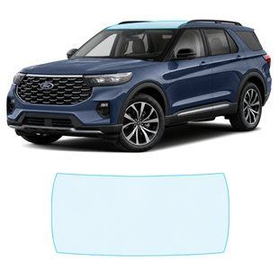 Купити Антигравійна захисна бронеплівка за лекалами для Ford Explorer (US) VI 2020-2023 - зона даху 104398 Модельні лекала захисних плівок для Ford