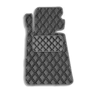 Buy Driver's eco-leather floor mat for BMW 5 (E34) 1988-1995 with heel pad 1 pc (Rombus) 80530 Floor mats for Bmw