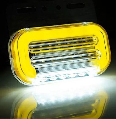 Купити Габаритний вогонь LED для грузовика 12/24В 110х40 см аварийный сигнал / подсветка номера Желтый 4 шт. 42581 Габаритні вогні