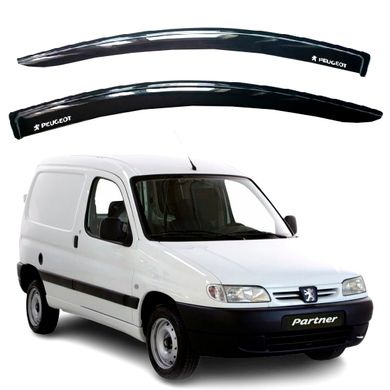 Купить Дефлекторы окон ветровики для Peugeot Partner I 1996-2008 Скотч 3M 2 шт Voron Glass 81548 Дефлекторы окон Peugeot