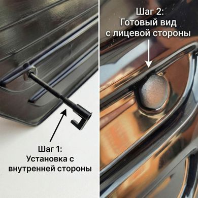 Купить Зимняя накладка на решетку радиатора Mercedes Vito-Viano 2004-2010 с Логотипом Глянец Voron Glass (WM10303) 8107 Зимние накладки на решетку радиатора
