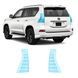 Buy Pre-cut paint protection film for Lexus GX J150 facelift 2 2020-2023 - rear brake lights 106175 Model-specific paint protection film patterns for Lexus