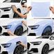 Buy Pre-cut paint protection film for Audi Q8 4M 2018-2023 - trunk lid area 101713 Model-specific paint protection film patterns for Audi - 2 photos from 3