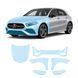 Купити Антигравійна захисна бронеплівка за лекалами для Mercedes-Benz A-Class W177 facelift 2022- передня частина авто (капот бампер крила)) 106604 Модельні лекала захисних плівок для Mercedes-Benz