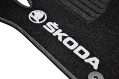 Купить Коврики в салон ворсовые для Skoda Rapid 2012- Черные 5 шт 33321 Коврики для Skoda