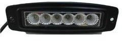 Купить Дополнительная LED фара 18W (3W*6) 10-30V 195x40x60 mm Ближний 1 шт (D22 7-18) (с ушами) 8526 Дополнительные LЕD фары
