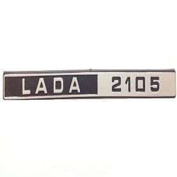 Купити Емблема напис Lada 2105 на багажник / 3 пукли / сірий матовий 22284 Емблеми написи ВАЗ