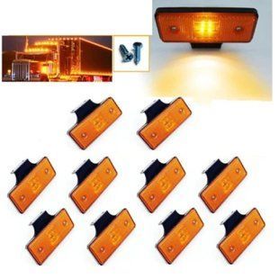 Купить LED Габаритны фонар 110х42 мм 24V 4 диода резиновый кронштейн Оранжевые YP-24 10 шт 84689 Габаритные огни