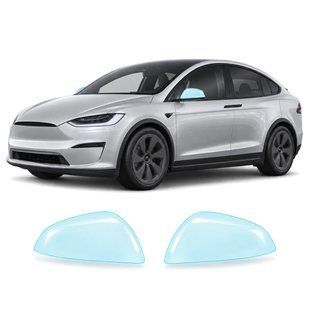 Купить Антигравийная защитная бронепленка по лекалам для Tesla Model X II facelift 2021- зеркала 109337 Модельные лекала защитных пленок для Tesla