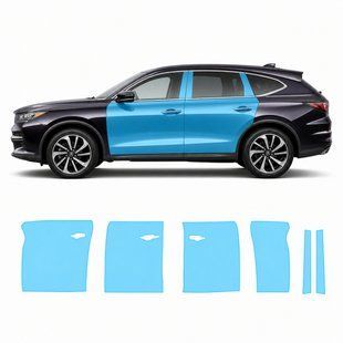 Buy Pre-cut paint protection film for Acura MDX YD4 2022 - doors and windows pillars 102901 Model-specific paint protection film patterns for Acura