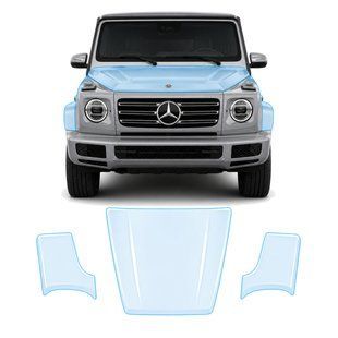Buy Pre-cut paint protection film for Mercedes-Benz G-Class W463 2018- hood + front fenders 106939 Model-specific paint protection film patterns for Mercedes-Benz
