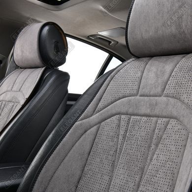 Купити Накидки для передніх сидінь Алькантара Elegant ANCONA Grey Передні 2 шт (700 803) 80337 Накидки для сидінь Premium (Алькантара)