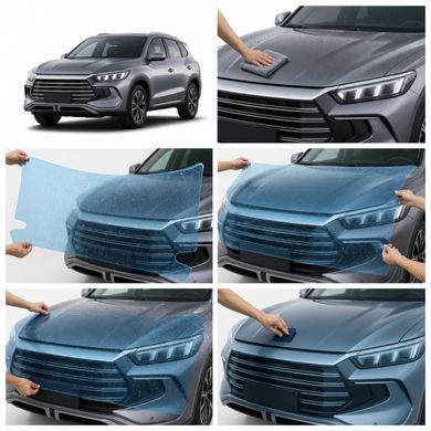 Buy Pre-cut paint protection film for BYD Song Pro I facelift 2023- hood + front fenders 103267 Model-specific paint protection film patterns for BYD