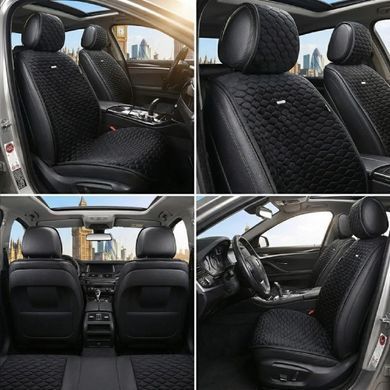 Купить Накидки для передних сидений Алькантара Elegant Palermo Черный 2 шт (EL 700 206) 32801 Накидки для сидений Premium (Алькантара)
