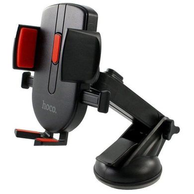 Купить Автодержатель для телефона HOCO "CAD01" на присоске жесткая ножка Black/Red 24650 Автодержатель для телефона на присоске