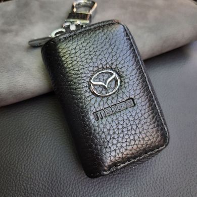 Купить Ключница автомобильная для ключей с логотипом Mazda (Тисненая кожа) 5175 Чехлы для автоключей