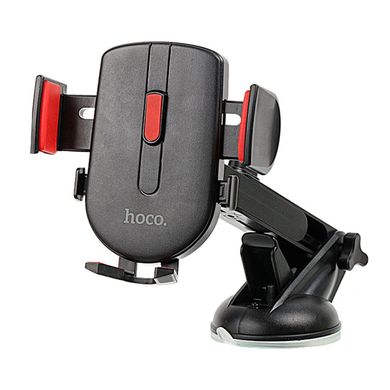 Купити Автотримач для телефону HOCO "CAD01" на присоску жорстка ніжка Black/Red 24650 Автотримач для телефону на присоску