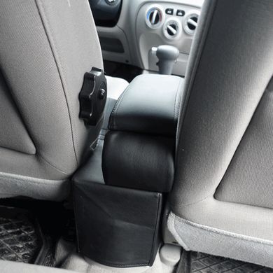 Купити Підлокітник модельний Armrest для Hyundai Accent 2006-2010 із регулятором спинки праворуч Чорний 40455 Підлокітники в авто