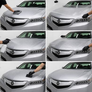 Buy Pre-cut paint protection film for Acura TLX I 2015-2017 - rear brake lights 102995 Model-specific paint protection film patterns for Acura