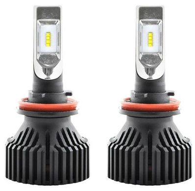 Купить LED лампы автомобильные Solar H11 12/24V 60W 6500K 8000Lm IP65 радиатор и кулер (8311) 39450 LED Лампы Solar