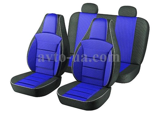 Купить Чехлы Пилот для сидений ВАЗ 2103-2106 Черная ткань Синяя ткань 23554 Чехлы PILOT