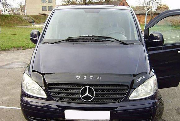 Купити Дефлектор капоту мухобійка Mercedes-Benz Vito 639 2003-2010 Евро Крепление (Vip Tuning) MRD06 2577 Дефлектори капота Mercedes-benz