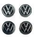 Купити Наклейка на ковпак Volkswagen 60 мм чорний NEW 4 шт 36273 Наклейки на ковпаки