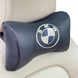 Купити Подушка на підголівник з логотипом BMW екошкіра Чорна 1 шт 60205 Подушки на підголовник - під шию - 2 фото из 3