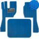 Buy EVA floor mats for Volvo FH 13 2002-2012 with heel pad Blue-Blue edging 3 pcs 79503 Floor mats for Volvo