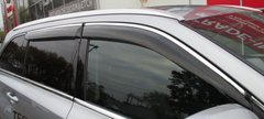 Купити Дефлектори вікон вітровики для Тойота Highlander 2014- З Молдінгом Хром 35879 Дефлектори вікон Toyota