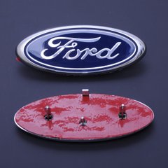 Купить Эмблема для Ford 148 x 60 мм Focus в сборе скотч 3M / направляющие 148 x 60 мм / Польша 21348 Эмблема Иномарка