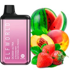 Купить Elf Bar World DC5000 Ultra POD 5% Strawberry Watermelon Peach Клубника Арбуз Персик (Подзаряжаемый) 60229 Одноразовые POD системы