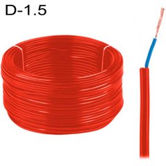 Купить Провод автомобильный сечения D=1.5 мм² Красный 1 метр 67668 Провода