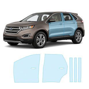 Купити Антигравійна захисна бронеплівка за лекалами для Ford Edge (US) II 2015-2018 - зони дверей і стійки вікон 104305 Модельні лекала захисних плівок для Ford