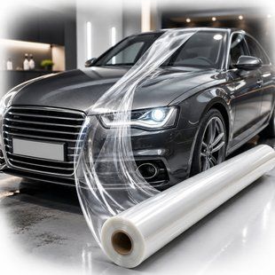 Купити Плівка антигравійна прозора глянцева на основі 180 мкм 1 м x 1.52 м Тришарова TPH-S75 62382 Антигравійна захисна плівка