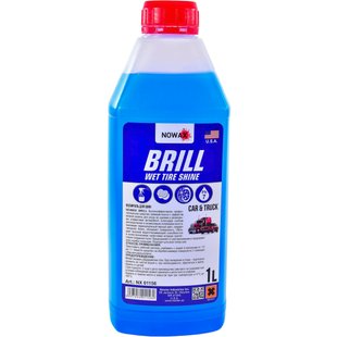 Купить Очиститель - чернитель для шин Nowax Brill Wet Tire Shine 1000 мл Оригинал (NX01156) 40519 Чернение резины Бампера Пластика