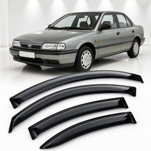 Купити Дефлектори вікон вітровики для Nissan Primera Sd (P10) 1990-1996 Скотч 3M (AMN13211) Acrylic 4 шт 110647 Дефлектори вікон Nissan