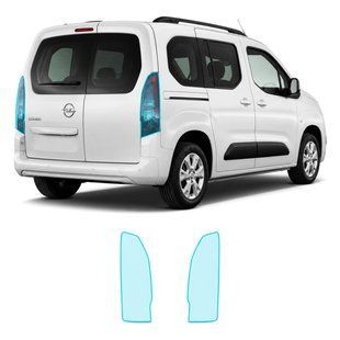 Купить Антигравийная защитная бронепленка по лекалам для Opel Combo E 2018- задние фонари стопы 107915 Модельные лекала защитных пленок для Opel